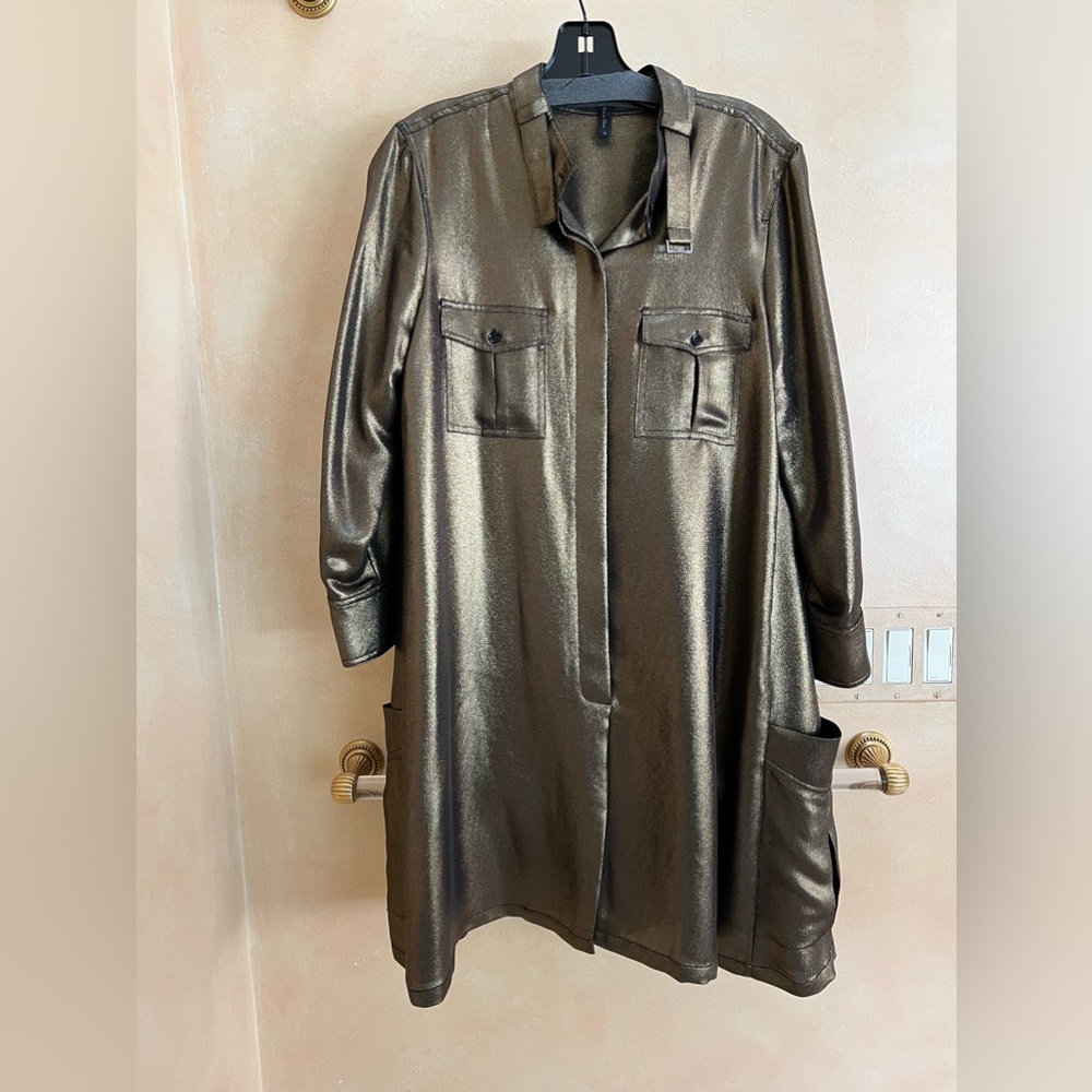 BCBG Maxazria metallic top